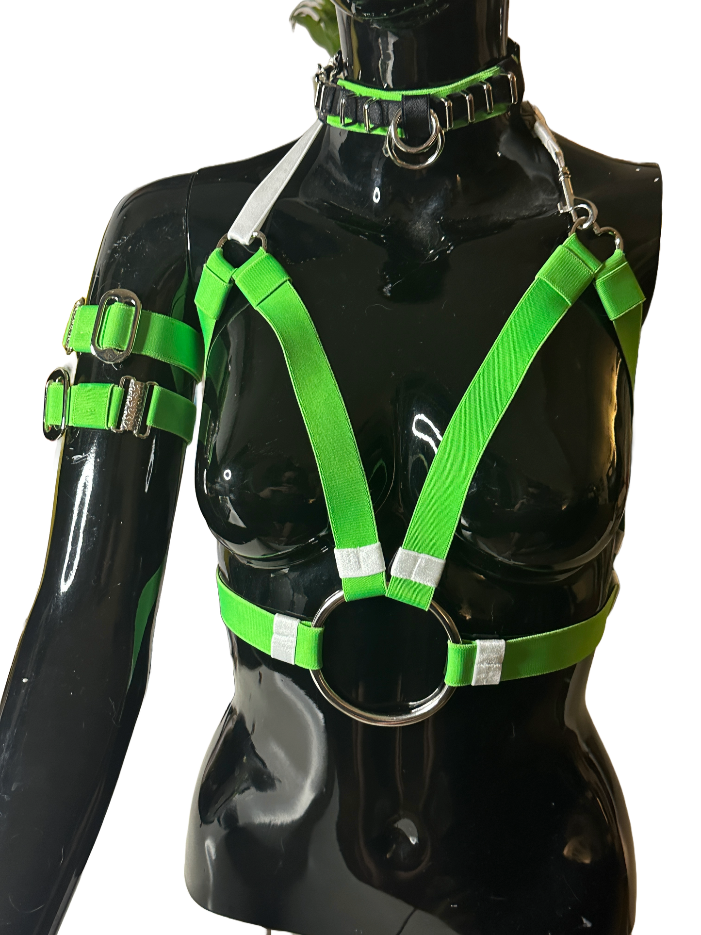 FULL SET - NEON GREEN Fits S/M/L Sizes 10/12- Adjustable SAMPLE- UV