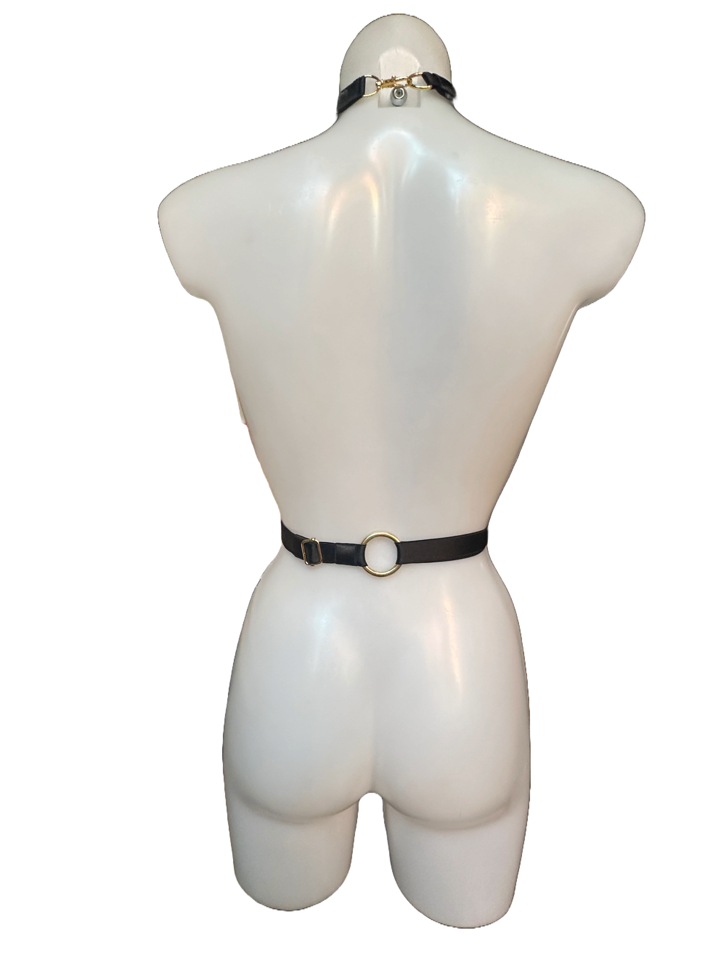 LUX Tie Harness, Black/Gold, One Size- Fully Adjustable