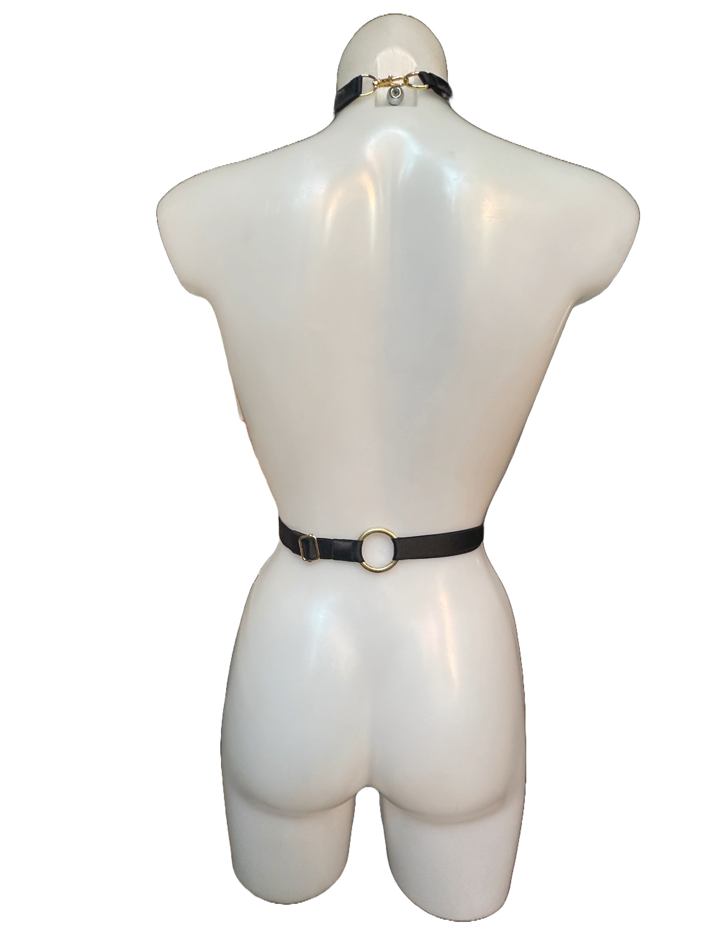 LUX Tie Harness, Black/Gold, One Size- Fully Adjustable