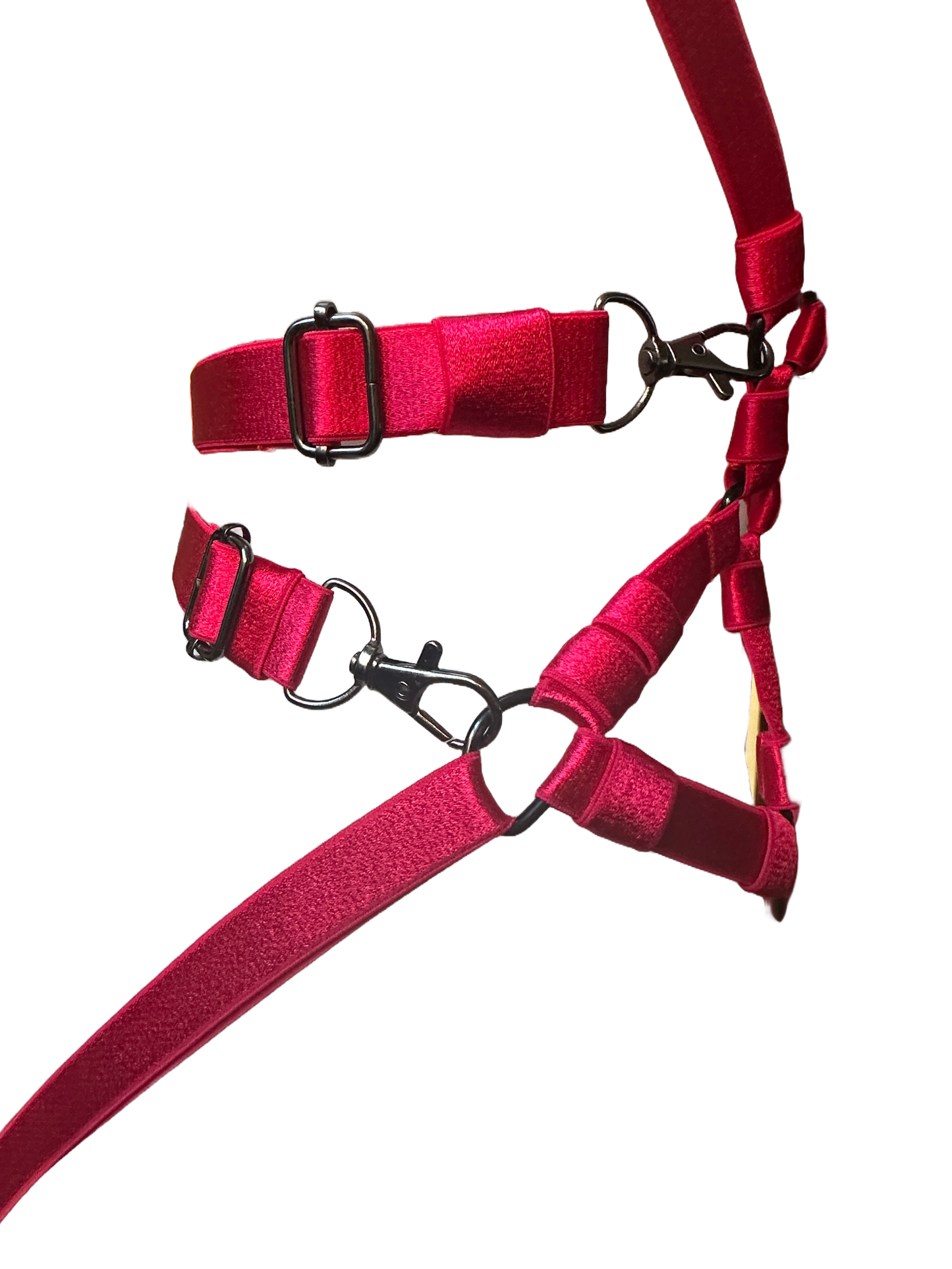 RACER Bodysuit & garter Set, Cherry, M to L - SAMPLE