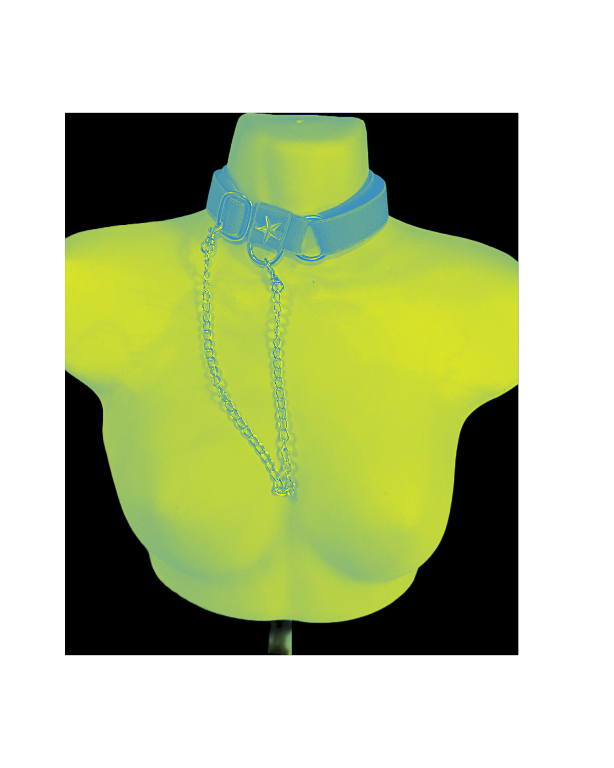 STARCHILD CHOKER With detachable Chain, Neon