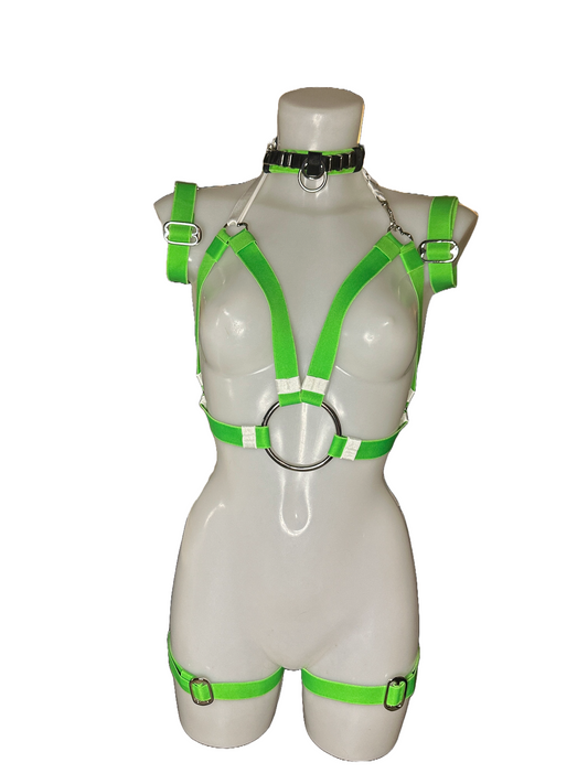 FULL SET - NEON GREEN  Fits S/M/L Sizes 10/12-  Adjustable SAMPLE- UV