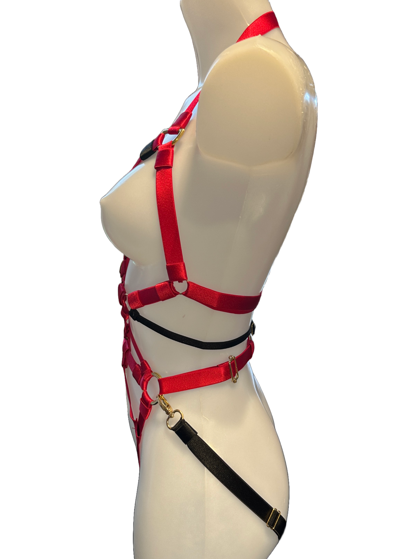 RUBY BODYSUIT, Red, gold
