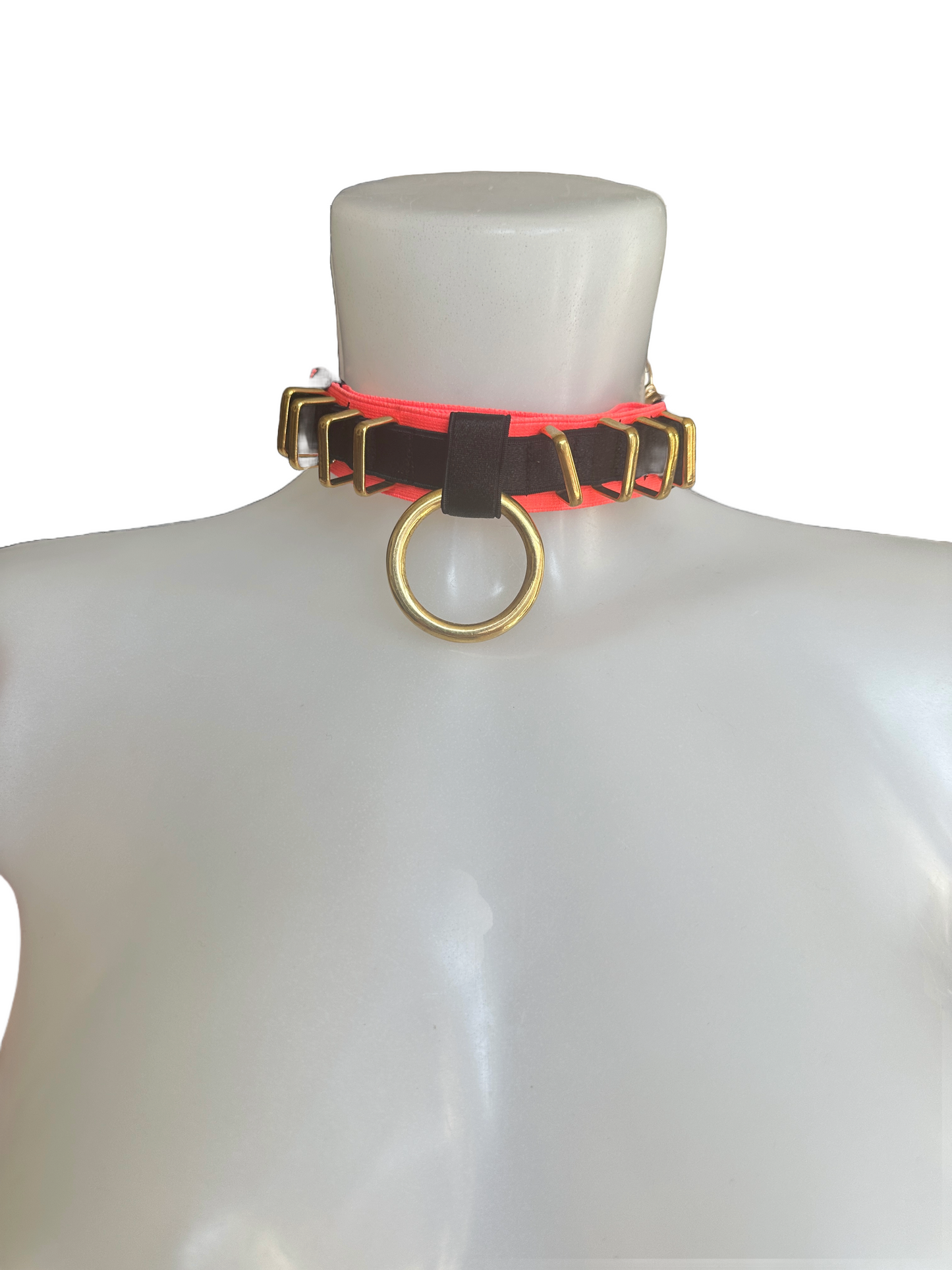 Neon Mix SAMPLE  Choker -Fully Adjustable for all sizes  - Uv - gold