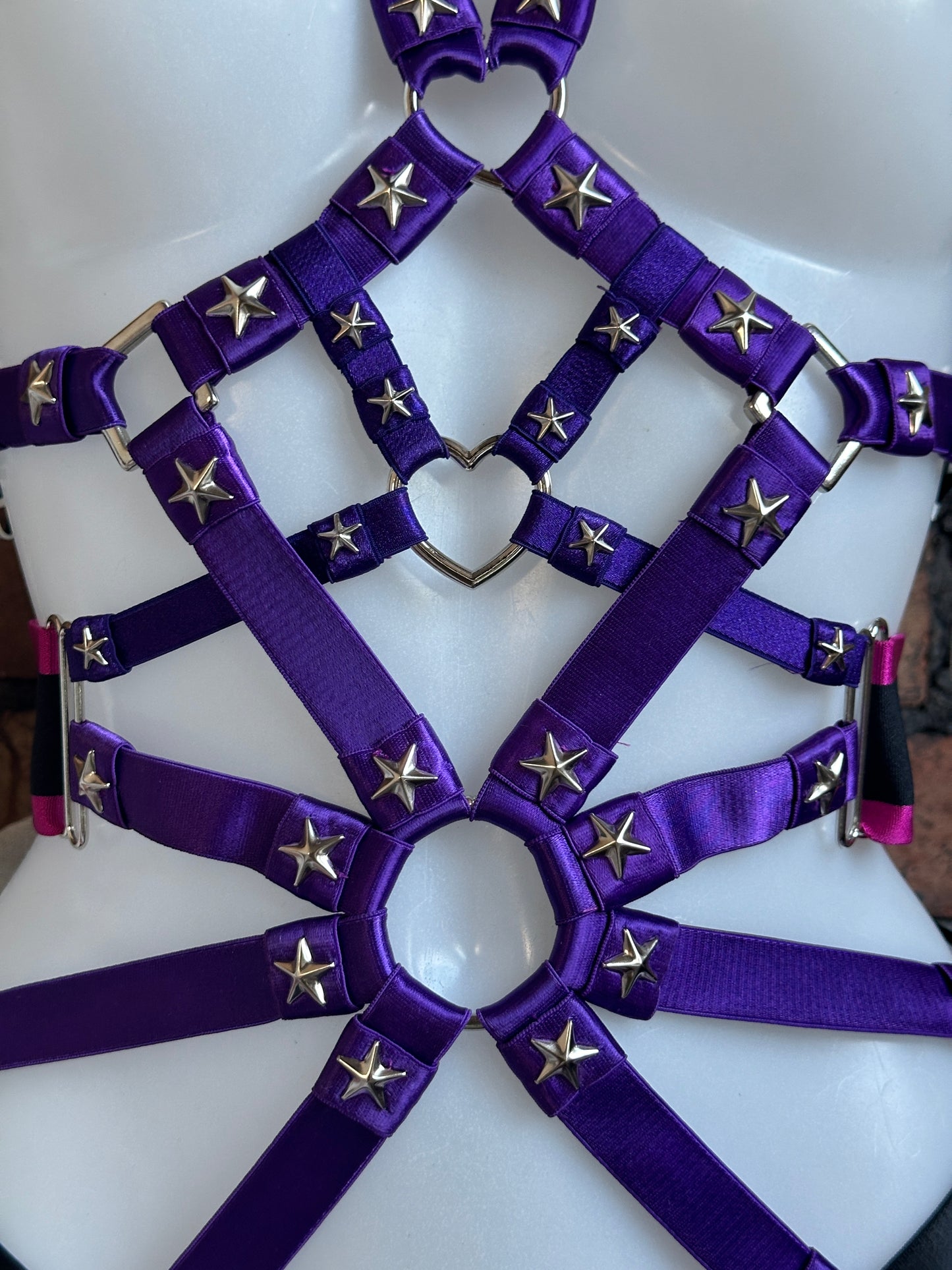 PURPLE STUDDED SUPERNOVA BODYSUIT