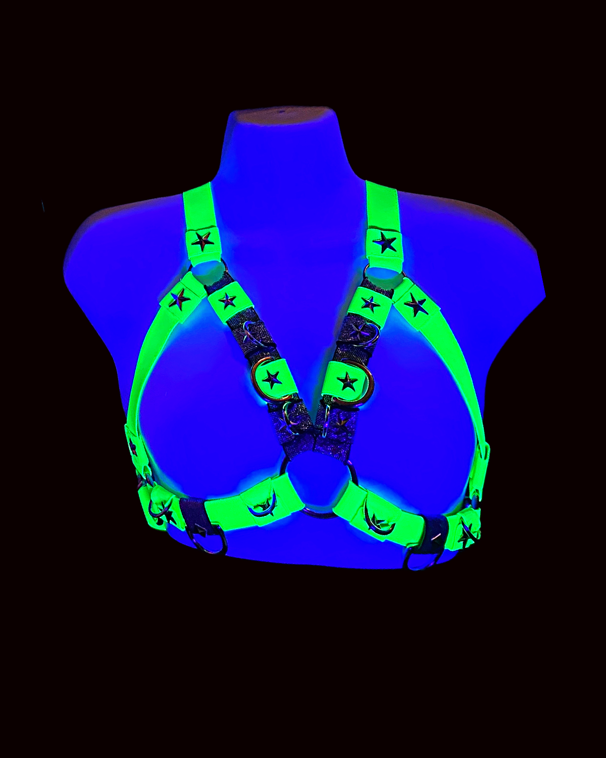 STELLAR CAGE BRA, Neon