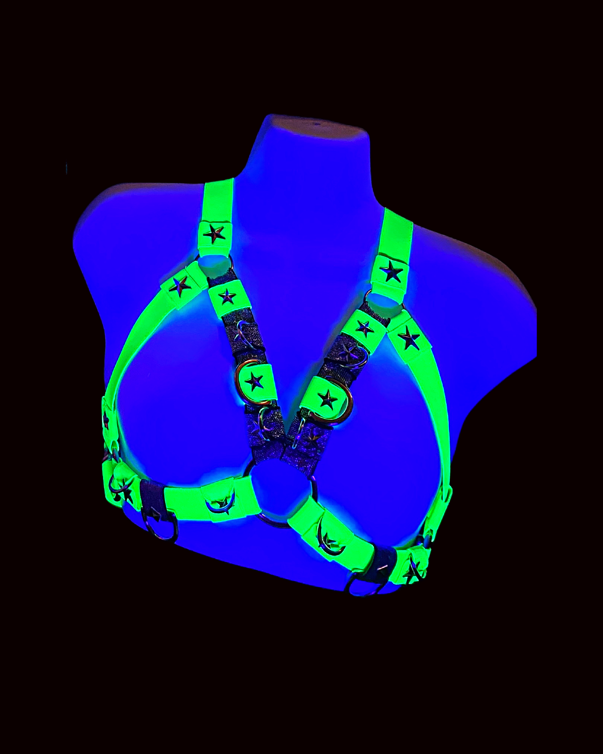 STELLAR CAGE BRA, Neon